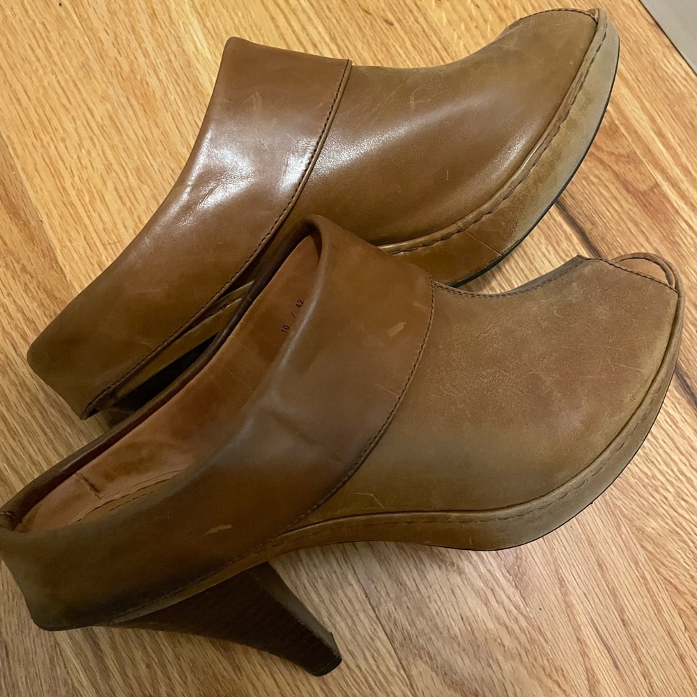 Born Crown open toe heel platform sz 10 GUC - Picture 8 of 9